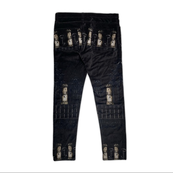 Dolce & Gabbana Velour Castles and Keys Pants - Picture 2 of 5